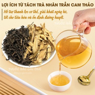 Trà nhân trần cam thảo set nấu 3 lít nước, hỗ trợ thanh nhiệt, giải khát - Lãn Ông