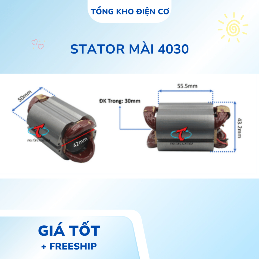 Stator/ sa/ cuộn máy mài Makita 4030