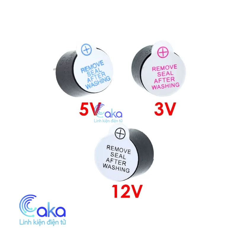 Còi Chip Buzzer 3V 5V 12V – Còi Điện Tử Âm Thanh Liên Tục Mini Gắn Mạch
