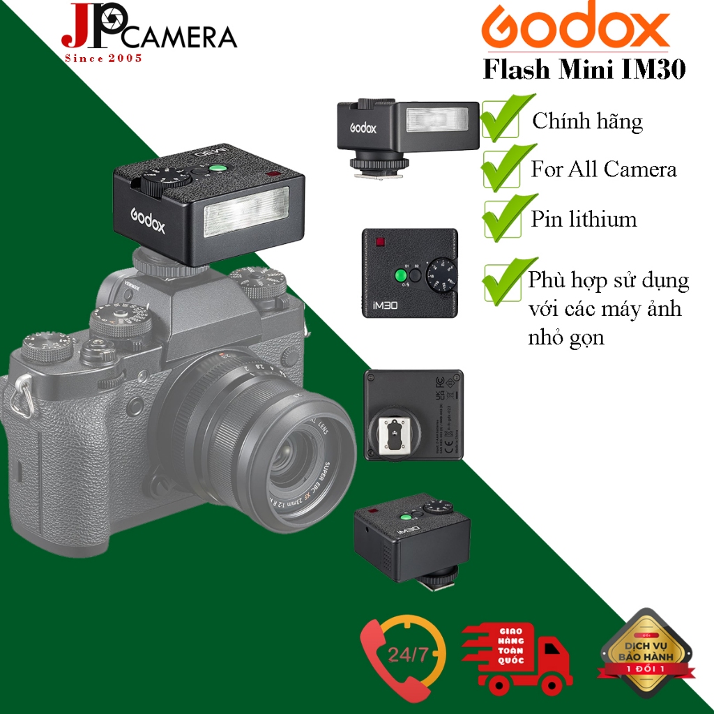 Đèn Flash Mini Godox iM30 for All Camera