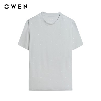 Owen - Áo T-shirt Relax Fit TSN253677 màu Xám chất liệu COTTON MODAL