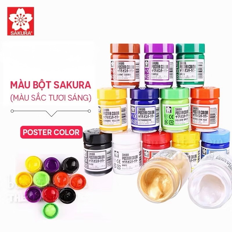 [THEARTSHOP] Màu bột SAKURA Poster Colors 30ml