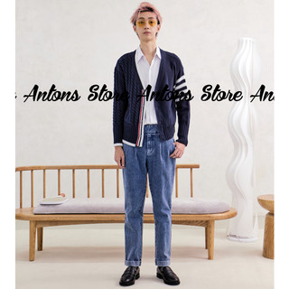 Áo Len Cardigan Viền Vằn