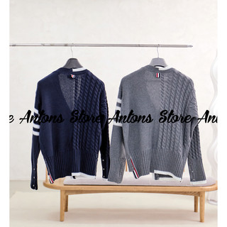 Áo Len Cardigan Viền Vằn