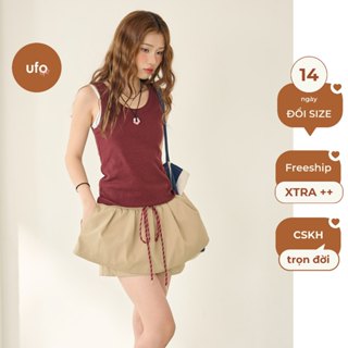Quần short giả váy bồng cạp chun Duno Skort - by U.found