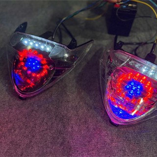  Đèn hậu Exciter 135 4s 2005-2010 Race Boy - Led xanh đỏ Appi Malaysia V2 