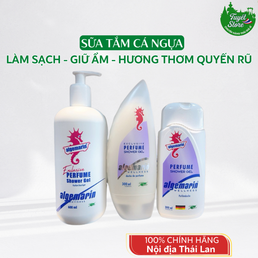 Sữa Tắm Cá Ngựa Algemarin Perfume Chai 600ml Đức hương nước hoa quyến rũ