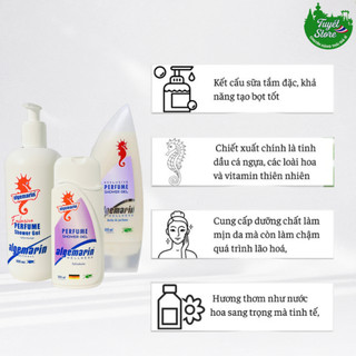 Sữa Tắm Cá Ngựa Algemarin Perfume Chai 600ml Đức hương nước hoa quyến rũ