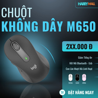 Chuột Không Dây Logitech M650 M650L USB - BLUETOOTH – Êm Ái, Thoải Mái, Hoàn Hảo Mọi Tác Vụ!