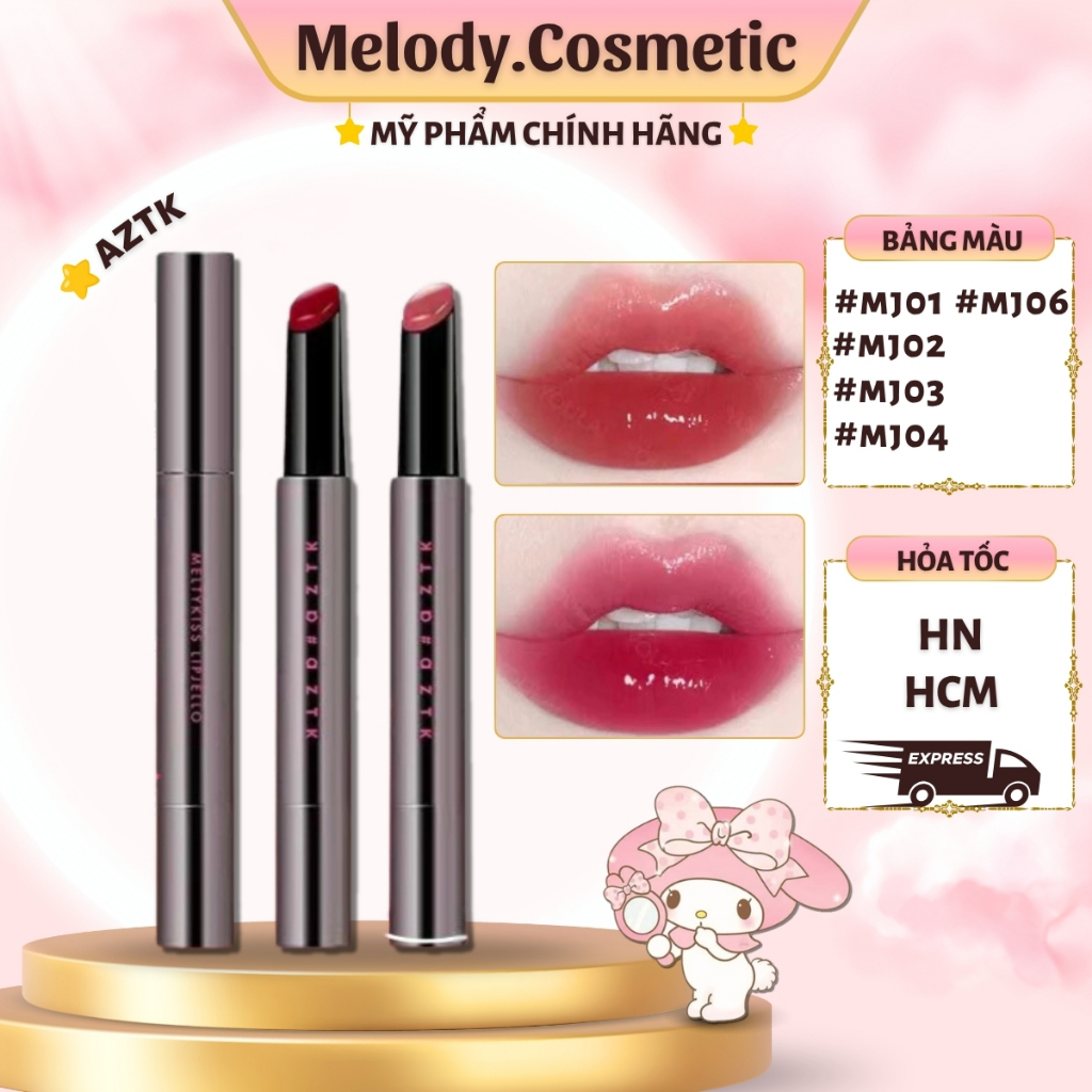 [AZTK] Son Môi Aztk Lip Jelly Mirror Xuân Hè Son Thạch Dưỡng Ẩm Che Đường Viền Môi MELODY.COSMETIC C