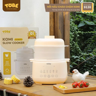 Nồi cháo chậm Komi 1L / nồi hấp 3 tầng hơi nước 2.4L Tobe cho bé yêu