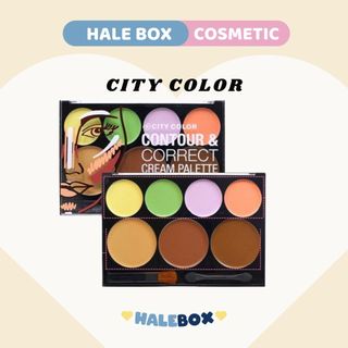 Bảng Tạo Khối Và Che Khuyết Điểm City Color 7 Ô Contour & Correct Cream Palette
