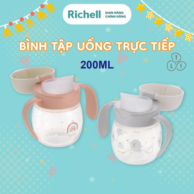 Bình tập uống trực tiếp RICHELL Nhật TLI 200ml | Baby
