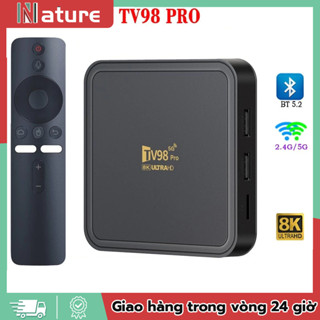[🚛Free shipping] Android TV Box Tv98 Pro 8K Crack ATV 14 Giọng Nói Tiếng Việt 300 Kênh + Youtube Miễn Phí Trọn Đời