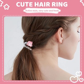 🌸Qiann99🌸Dây Cột Tóc Co Giãn Hình Hello Kitty / Ếch Dễ Thương Cho Nữ