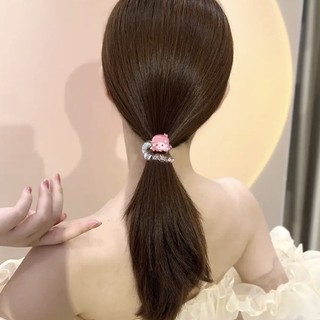 🌸Qiann99🌸Dây Cột Tóc Co Giãn Hình Hello Kitty / Ếch Dễ Thương Cho Nữ