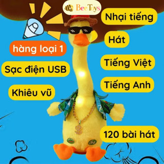 Vịt nhại giọng con vịt biết nói vịt đồ chơi cho bé vui nhộn 120 bài hát tiếng anh tiếng việt bắt chước bé Bee Toys