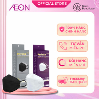 Khẩu Trang Perfetta KF94 Màu Trắng/ Đen 3 Lớp Hộp 20 Cái - Glam Beautique