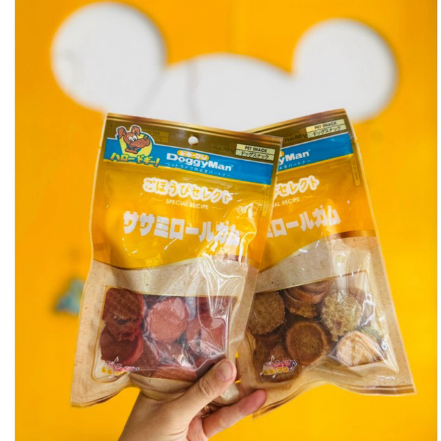 SNACK BÁNH GÀ BÒ, GÀ RAU CỦ DOGGYMAN CHO CHÓ