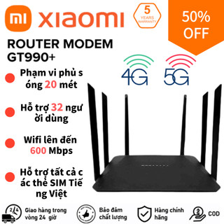 XIAOMI GT-990 Bộ định tuyến WiFi lên đến 600Mbps  Modem thẻ sim 5G  LTE Cat1Bộ định tuyến