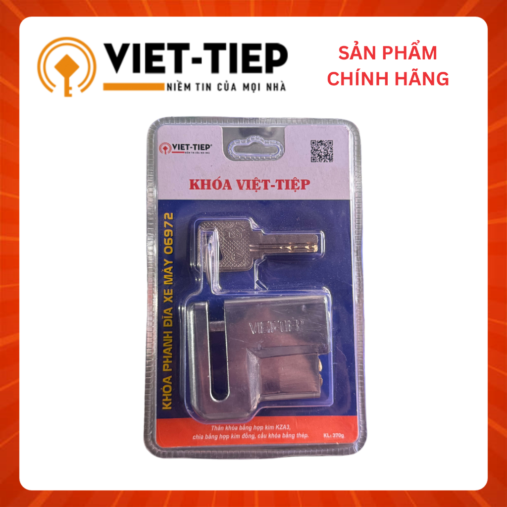 Khóa Đĩa Xe Máy Việt Tiệp 06972 - Khoá Càng Chống Trộm Xe Máy - Khoá Phanh Đĩa