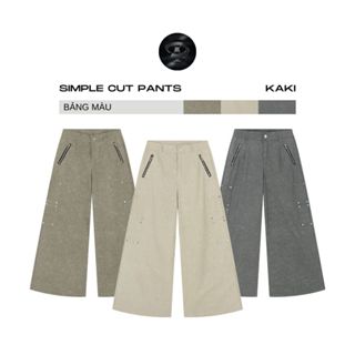 Bad Choices | Quần Kaki Wide-leg SIMPLE CUT ống rộng Menswear
