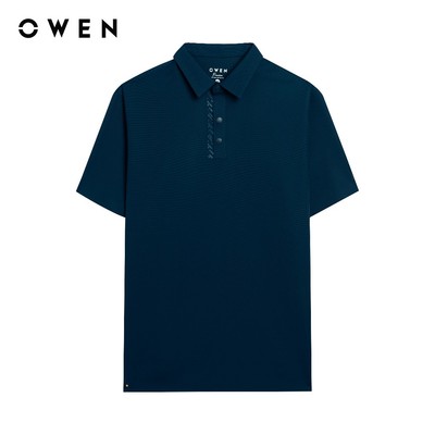 Owen - Áo polo Body Fit APV253604 màu Xanh dương chất liệu Nylon spandex