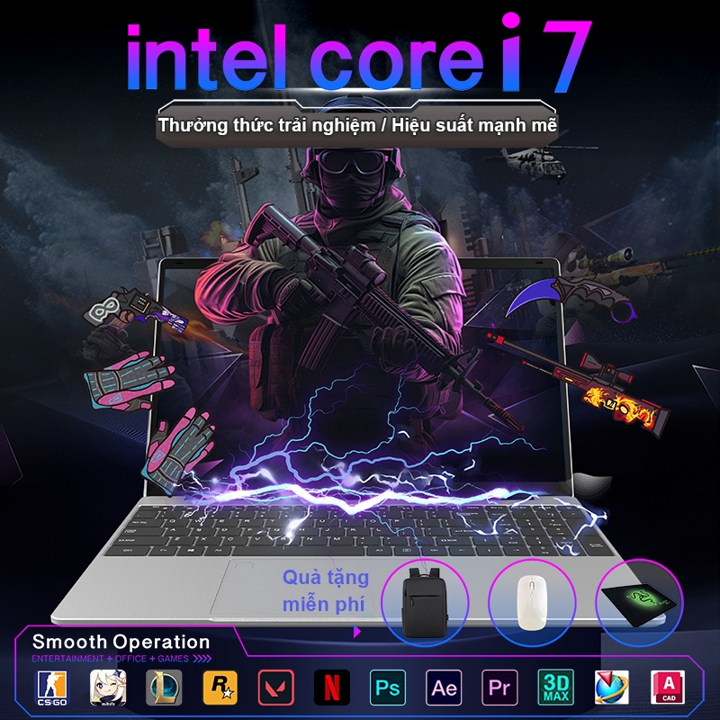 2025 Laptop Acer gaming 100% mới Intel Core i7 RAM 16GB SSD 512GB Windows 11 & MS Office Bảo Hành 3 Năm