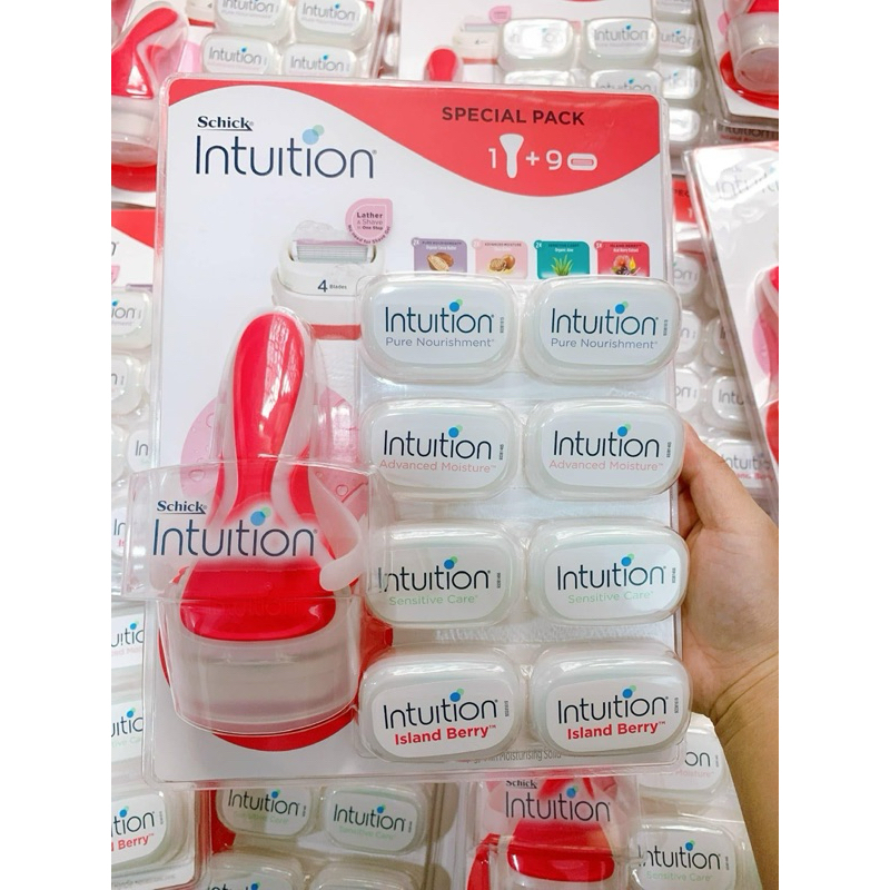 (Hàng Xách Tay Úc) Schick Intuition Dao cạo và đầu dao cạo thay thế Schick intuition đầu bơ cho nữ
