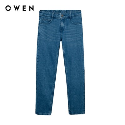 Owen - Quần jean Regular Fit QJR251248 màu Xanh chất liệu Cotton Spandex