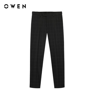 Owen - Quần tây Slim Fit QS252427 màu Xám đậm chất liệu TR Spandex