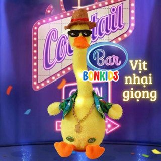 Đồ chơi vịt nhại giọng 120 bài hát đồ chơi con vịt biết nói tiếng anh tiếng việt bắt chước theo bé vui nhộn Bon Kids