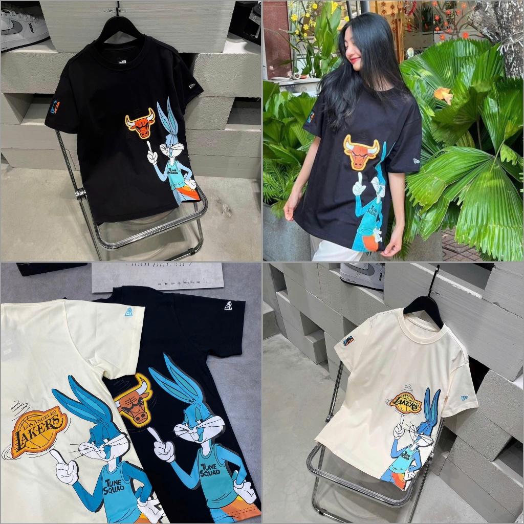 [Chính Hãng] Áo Thun New Era Space Jam 2 Dunk Bunny Chicago Bulls 13053409  - Áo New Era Chính Hãng 