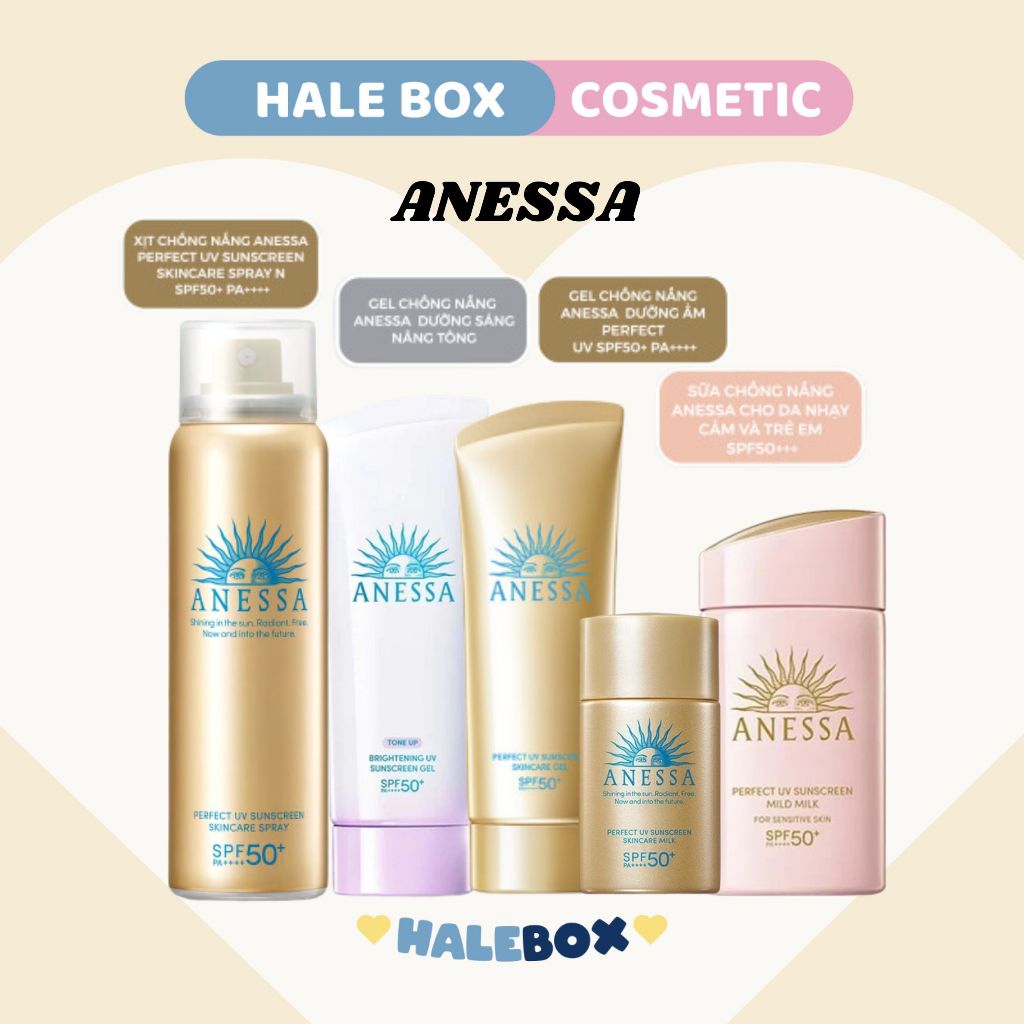 Kem Chống Nắng Anessa Perfect UV Sunscreen Mild Milk - Skincare Milk - Tone Up Brightening Gel SPF 5