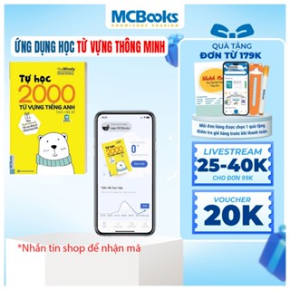 Sách - PHIÊN BẢN ĐẶC BIỆT: Combo Tự học 2000 từ vựng tiếng anh và ứng dụng học tập TOB - Nhắn shop để nhận mã
