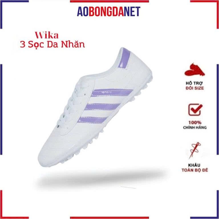 Giày Bóng Đá 3 Sọc, Giày CT3 Đã KHÂU FULL Toàn Bộ Đế, Giày Đá Banh Sân Cỏ Nhân Tạo Siêu Bền