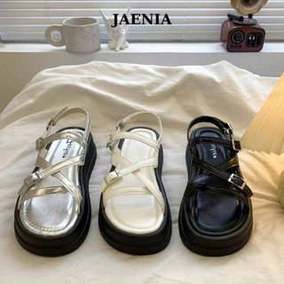  HÀNG LOẠI 1 Giày sandal nữ đi học đi làm có quai hậu đế bánh mì đế cao 5 cm kiểu ulzzang giá rẻ JAENIA GD064 