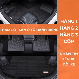  Lót cốp xe của thảm lót sàn ô tô ICHINI bán lẻ dành cho hàng 1 hàng 2 hàng 3 cốp 