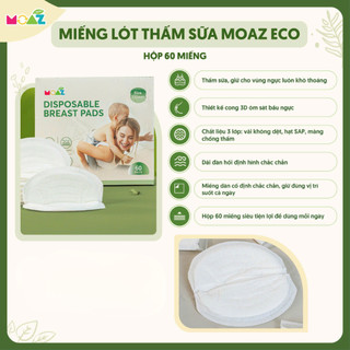 Miếng lót thấm sữa Moaz Eco cho mẹ, lót thấm hút sữa an toàn mềm mại cho mẹ - Monnie Kids