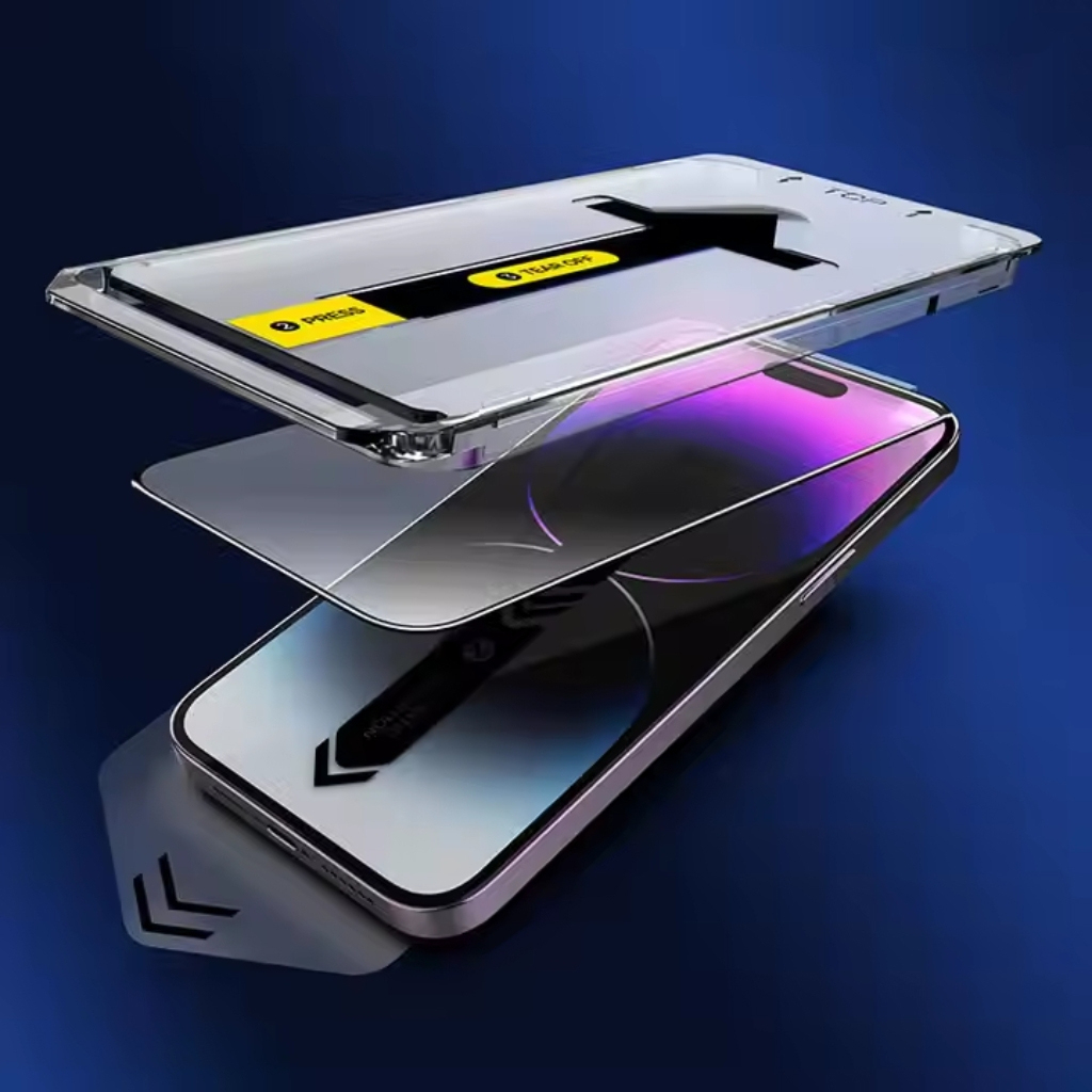 Cường lực KK VMOX có khung tự dán tự hút bụi cho iphone 11 pro max 12 pro max 13 promax x xr xs max 7 8 plus 14 15 16 17 | BigBuy360 - bigbuy360.vn