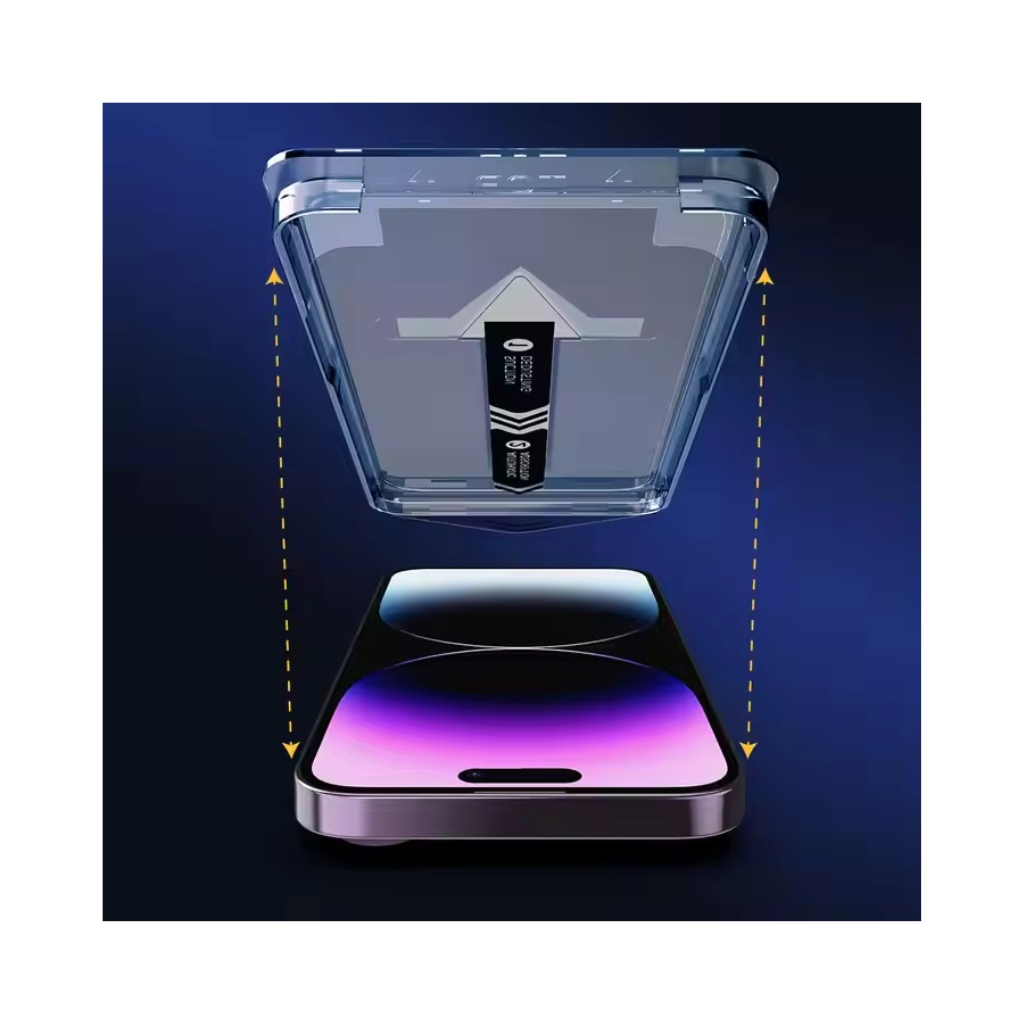 Cường lực KK VMOX có khung tự dán tự hút bụi cho iphone 11 pro max 12 pro max 13 promax x xr xs max 7 8 plus 14 15 16 17 | BigBuy360 - bigbuy360.vn