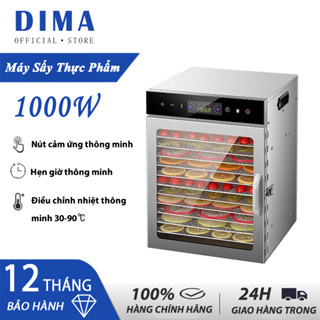Máy Sấy Thực Phẩm Đa Năng 304 - Sấy Hoa Quả, Thịt Cá, Rau Củ, Nấm | Khay Inox Chống Gỉ | Tiết Kiệm Điện | Tự Động Hẹn Gi