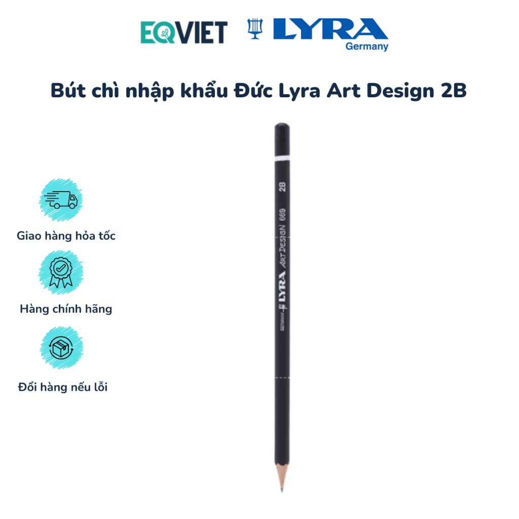 Bút chì nhập khẩu Đức Lyra Art Design 2B