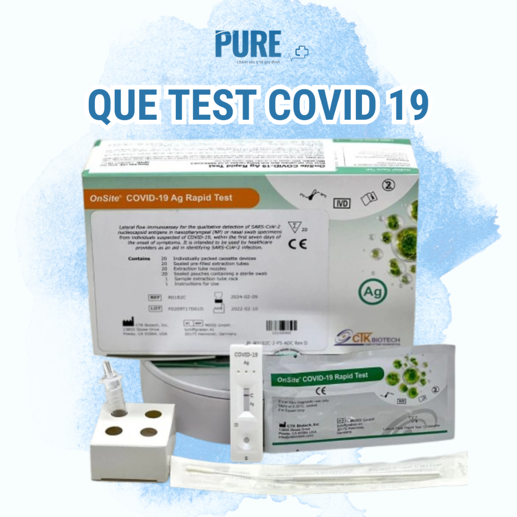 Que Test Covid 19 Onsite Test Nhanh Tại Nhà Chính Xác 99% (1 que)