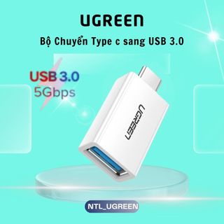 Đầu chuyển USB C to USB 3.0 Ugreen OTG Adapter USB Type C Male to USB A FeMale