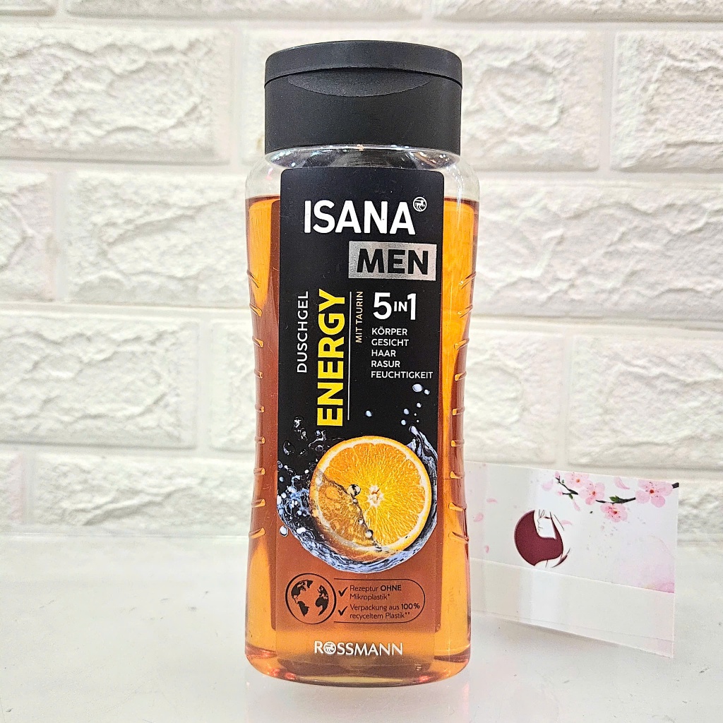 Tắm gội nam Isana Men 5in1 hương thơm nam tính, quyến rũ #Energy