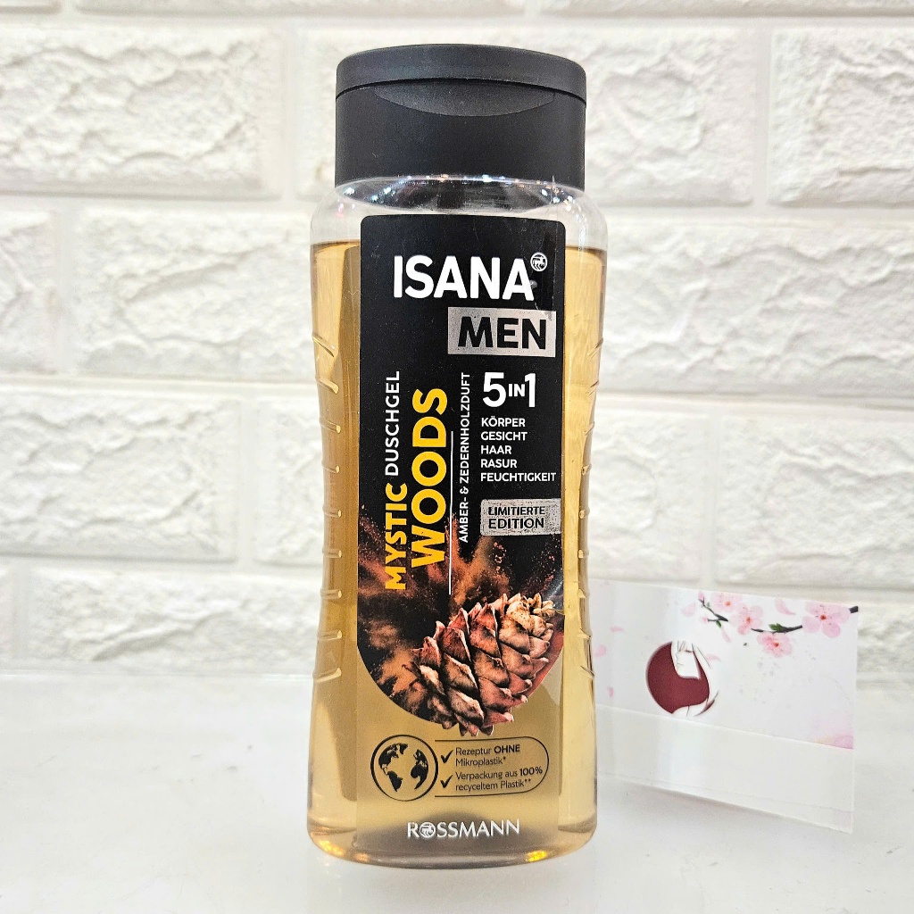 Tắm gội nam Isana Men 5in1 hương thơm nam tính, quyến rũ #Woods