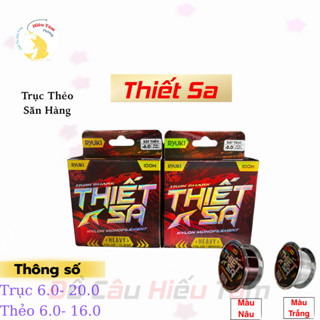  Dây cước Trục Thẻo Ryuki Thiết Sa săn hàng  chính hãng  cuộn 100m siêu bền tải khỏe cắt nước tốt 