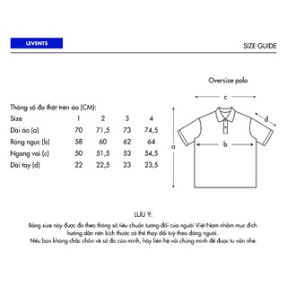Áo Polo Levents Mini Popular/ White 100% Cotton Unisex Oversized