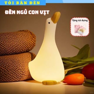  Đèn ngủ con vịt cổ dài đèn ngủ để bàn cảm ứng TBD053 đèn led decor phòng ngủ cute silicon mềm kiểu dáng dễ thương tra 